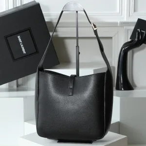 Saint Laurent Le 5 A 7 Hobo Bag Medium Black Gold Hardware Exact Size Unknown 122