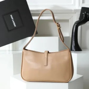 Saint Laurent Le 5 A 7 Hobo Bag Medium Tan Gold Hardware Exact Size Unknown 070
