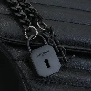 Saint Laurent LouLou Shoulder Bag Medium Black Black Hardware Exact Size Unknown 044