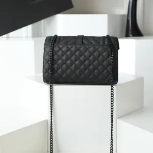 Saint Laurent LouLou Shoulder Bag Medium Black Black Hardware Exact Size Unknown 090