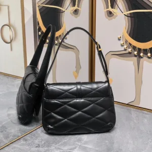 Saint Laurent LouLou Shoulder Bag Medium Black Gold Hardware Exact Size Unknown 046