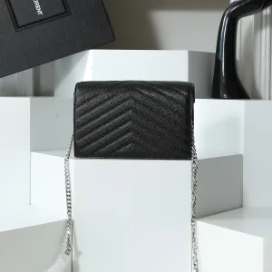 Saint Laurent LouLou Shoulder Bag Medium Black Gold Hardware Exact Size Unknown 123