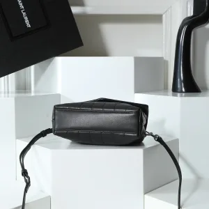 Saint Laurent LouLou Shoulder Bag Medium Black Silver Hardware Exact Size Unknown 127