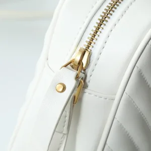 Saint Laurent Camera Bag Small White Silver Hardware Exact Size Unknown 116