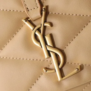 Saint Laurent LouLou Shoulder Bag Medium Tan Gold Hardware Exact Size Unknown 086