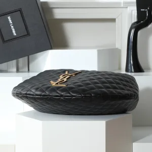 Saint Laurent Puffer Shoulder Bag Large Black Gold Hardware Exact Size Unknown 077