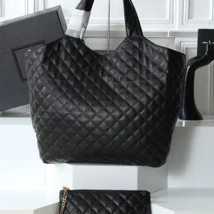 Saint Laurent Puffer Shoulder Bag Large Black Gold Hardware Exact Size Unknown 079