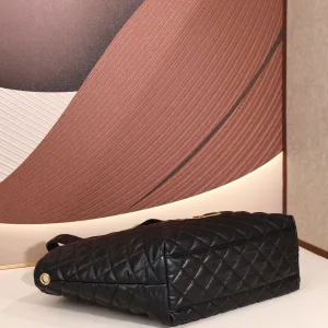 Saint Laurent Puffer Shoulder Bag Large Black Gold Hardware Exact Size Unknown 139