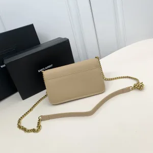 Saint Laurent Kate Chain Bag Small Beige Gold Hardware Exact Size Unknown 068