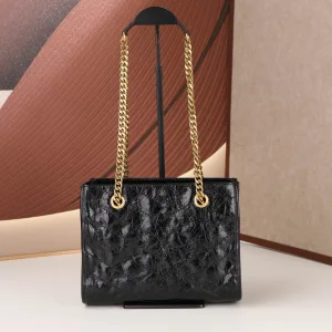 Saint Laurent Shopping Tote Bag Large Black Gold Hardware Exact Size Unknown 244