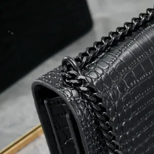 Saint Laurent Kate Chain Bag Small Black Gold Hardware Exact Size Unknown 052