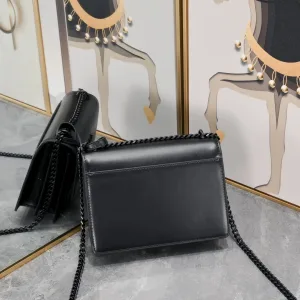 Saint Laurent Kate Chain Bag Small Black Gold Hardware Exact Size Unknown 058