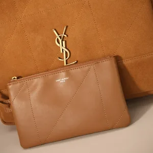 Saint Laurent Shopping Tote Bag Large Tan Gold Hardware Exact Size Unknown 102