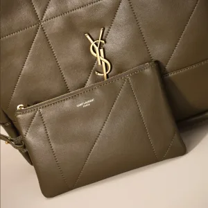Saint Laurent Shopping Tote Bag Large Tan Gold Hardware Exact Size Unknown 108