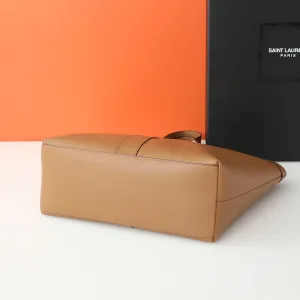 Saint Laurent Shopping Tote Bag Large Tan Gold Hardware Exact Size Unknown 248