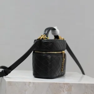 Saint Laurent Vanity Camera Bag Small Black Gold Hardware Exact Size Unknown 029