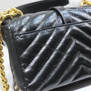 Saint Laurent Vanity Camera Bag Small Gray Gold Hardware Exact Size Unknown 030