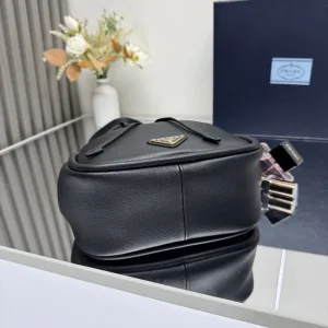 Prada Bucket Bag Medium Black Gold Hardware