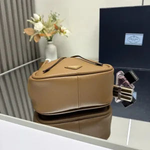 Prada Bucket Bag Medium Caramel Gold Hardware