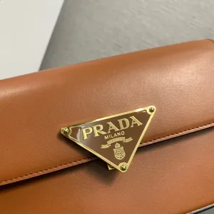 Prada Camera Bag Small Caramel Gold Hardware