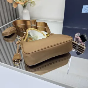 Prada Hobo Gift Set Small Caramel Gold Hardware Variant 2