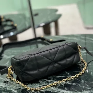 Prada Quilted Camera Bag Small Black Gold Hardware