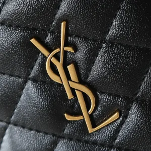Saint Laurent Bucket Bag Medium Black Gold Hardware Exact Size Unknown 075