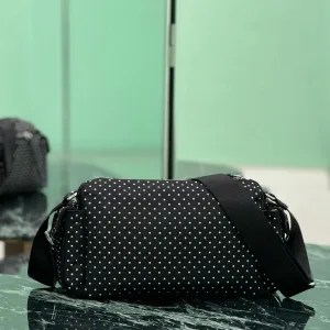 Prada ReNylon Camera Bag Small Black Silver Hardware