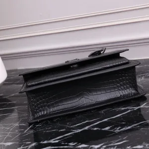 Saint Laurent Kate Chain Bag Small Black Silver Hardware Exact Size Unknown 217