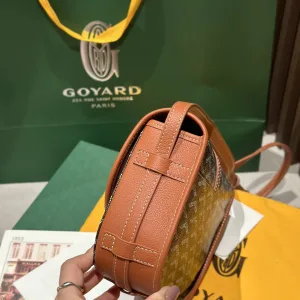 Goyard Belvedere PM Messenger Bag Small Black Brown 22cm