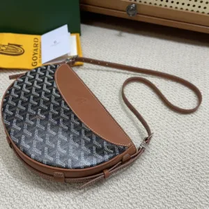 Goyard Boheme Hobo Bag Small Black Brown 25cm