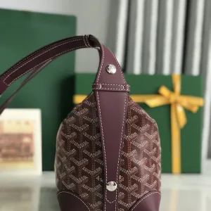 Goyard Croisiere Shoulder Bag Medium Burgundy 28cm