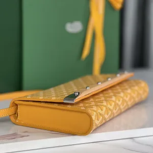 Goyard Plumet Pocket Wallet Small Yellow 20cm