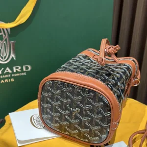 Goyard Saigon Mini Bucket Bag Small Black Brown 20cm