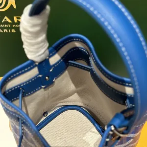 Goyard Saigon Mini Bucket Bag Small Blue 20cm