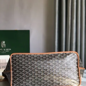 Goyard Saint Louis GM Tote Bag Large Black Brown 40cm