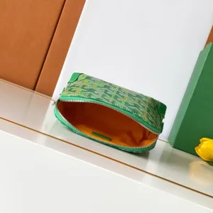 Goyard Senat Pouch Small Green 20cm