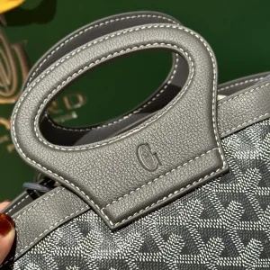 Goyard Vendome Mini Tote Bag Small Black Brown 24cm 2