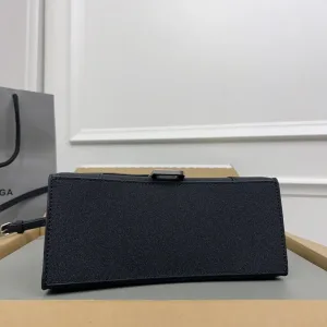 Balenciaga Hourglass Top Handle Small Black 23cm