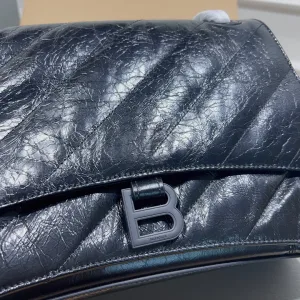 Balenciaga Rodeo Chain Shoulder Large Black Silver Hardware 33cm