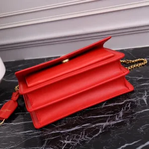 Saint Laurent Kate Chain Bag Small Red Gold Hardware Exact Size Unknown 220