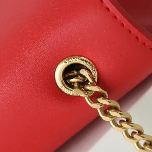 Saint Laurent Kate Chain Bag Small Red Gold Hardware Exact Size Unknown 252