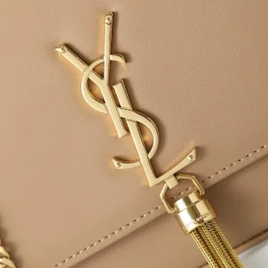 Saint Laurent Kate Chain Bag Small Tan Gold Hardware Exact Size Unknown 254
