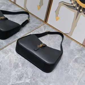 Saint Laurent Le 5 A 7 Hobo Bag Medium Black Gold Hardware Exact Size Unknown 061