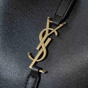Saint Laurent Le 5 A 7 Hobo Bag Medium Black Gold Hardware Exact Size Unknown 122