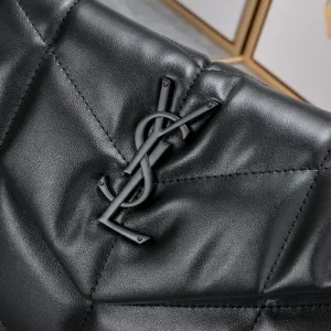 Saint Laurent LouLou Shoulder Bag Medium Black Gold Hardware Exact Size Unknown 022