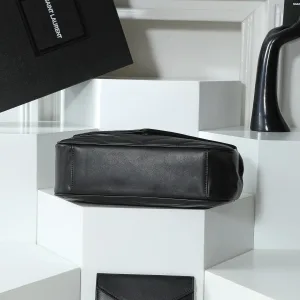 Saint Laurent LouLou Shoulder Bag Medium Black Gold Hardware Exact Size Unknown 082