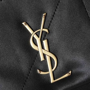 Saint Laurent LouLou Shoulder Bag Medium Black Gold Hardware Exact Size Unknown 084