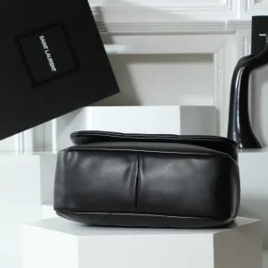 Saint Laurent LouLou Shoulder Bag Medium Black Gold Hardware Exact Size Unknown 085