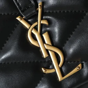 Saint Laurent LouLou Shoulder Bag Medium Black Gold Hardware Exact Size Unknown 087